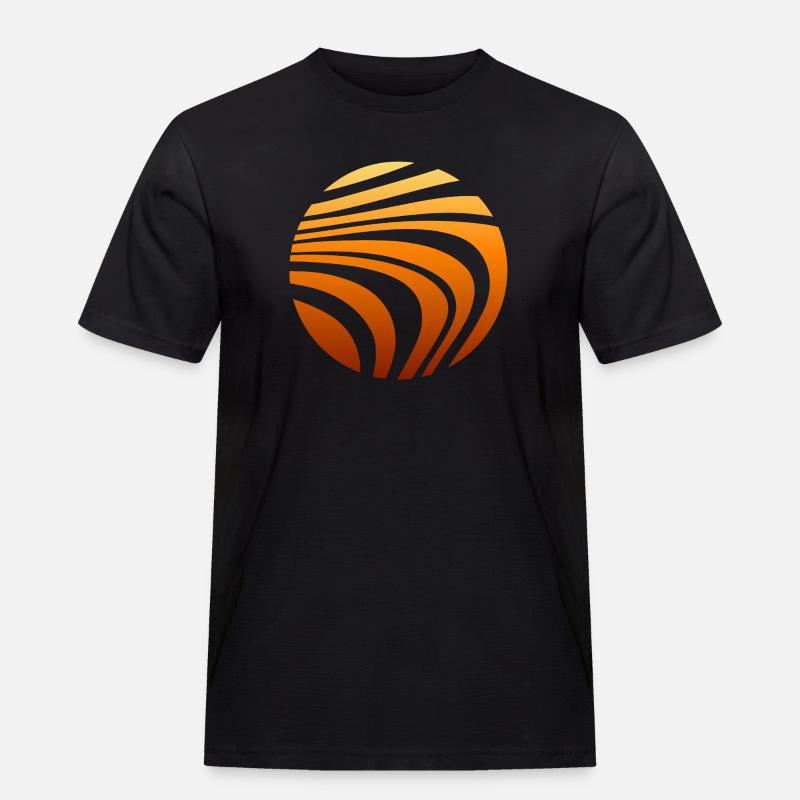 Pattern Orange Gradient - Men's Workwear T-Shirt - black