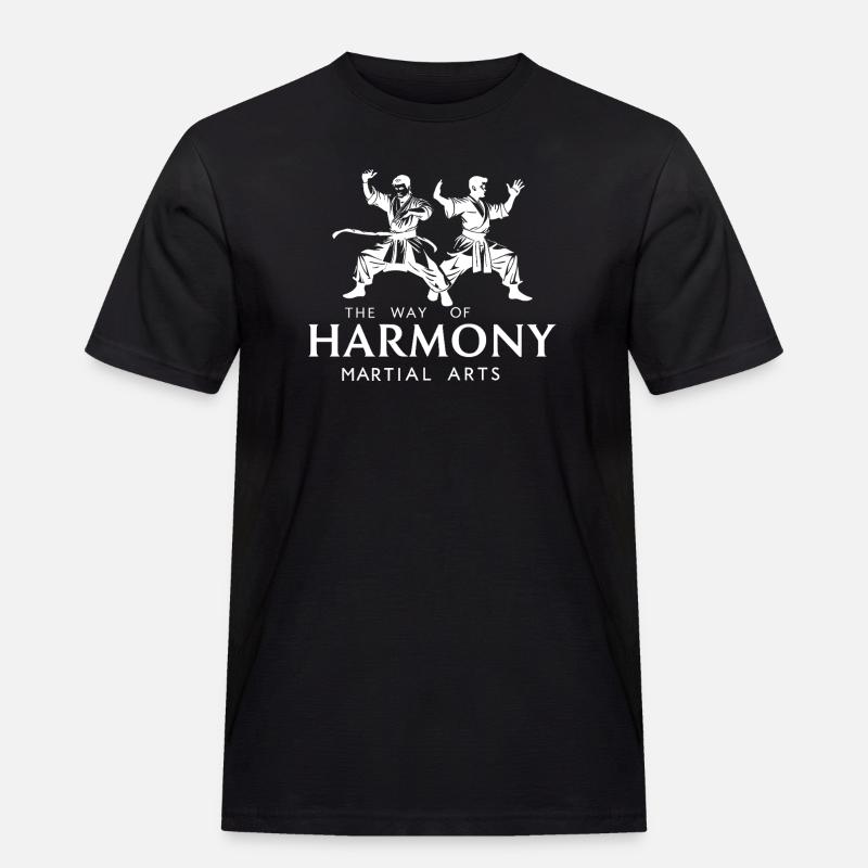 Kampfkunst - Männer Workwear T-Shirt - Schwarz