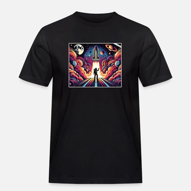 Conception de mission spatiale d’astronaute - T-shirt Workwear homme - noir
