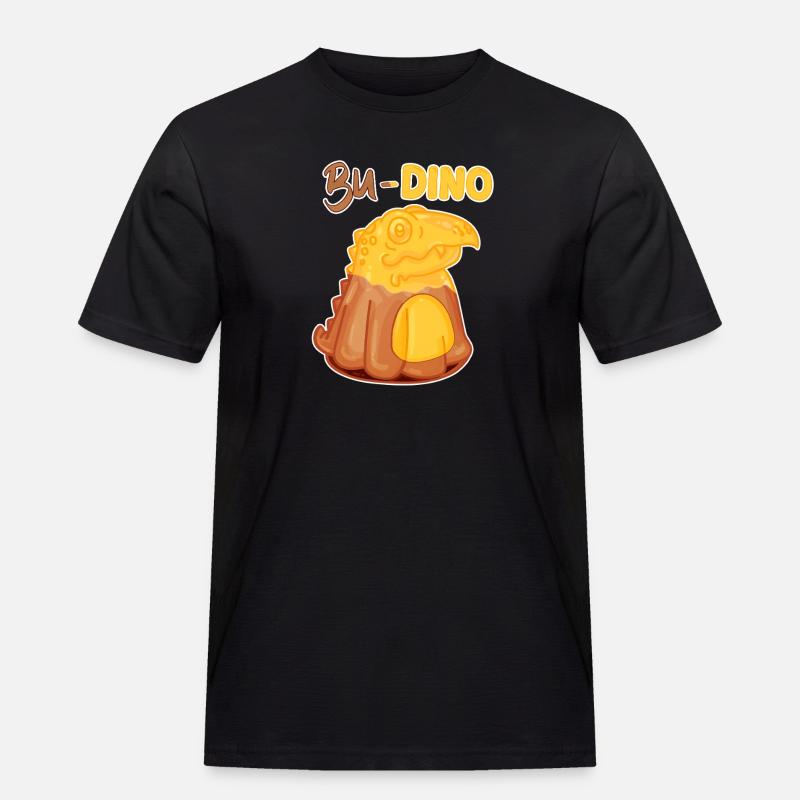 Pudding - Männer Workwear T-Shirt - Schwarz
