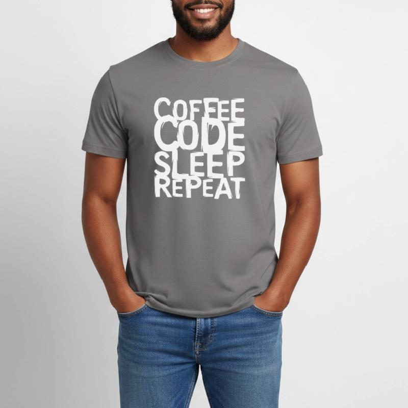 coffee code Programmeur - Informatique Travail Logo T-shirt Workwear homme