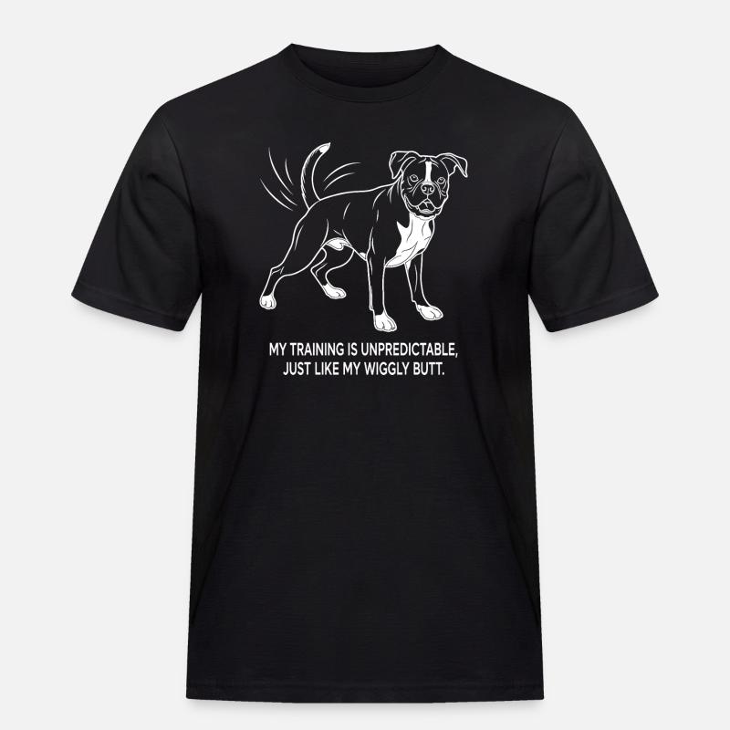 Unpredictable training and wobbly buttocks - Men's Workwear T-Shirt - black