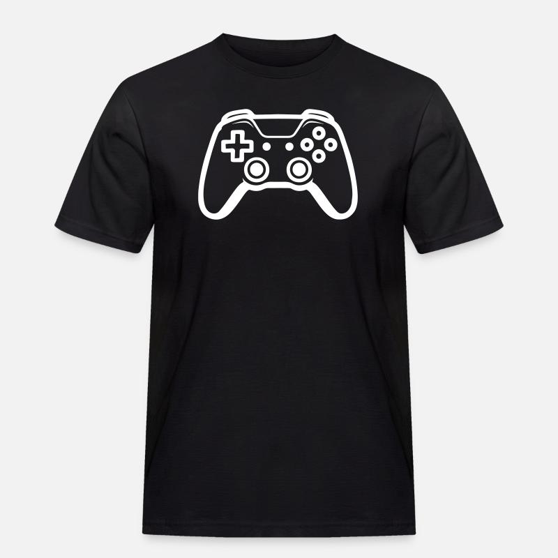 Gamer Controller Joypad Symbol - Männer Workwear T-Shirt - Schwarz