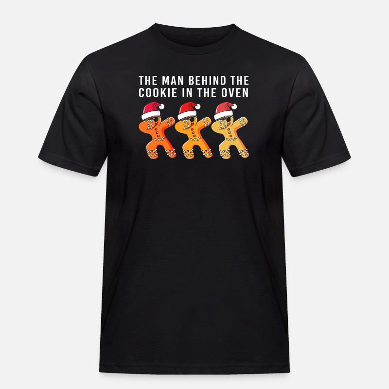 Werdender Papa werdende Väter - Männer Workwear T-Shirt - Schwarz