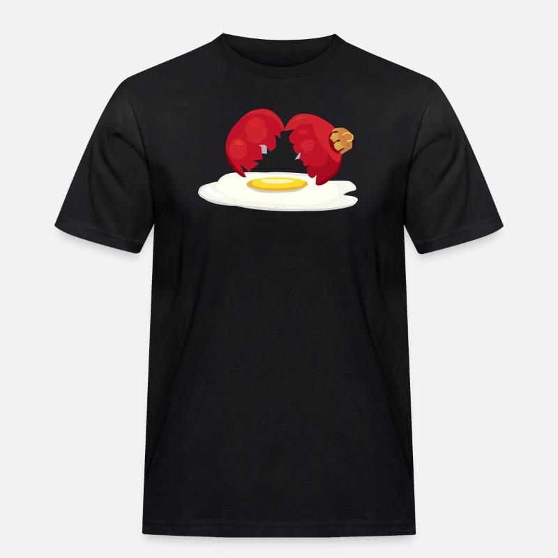 Weihnachtskugel zerbrochenes Ei - Männer Workwear T-Shirt - Schwarz
