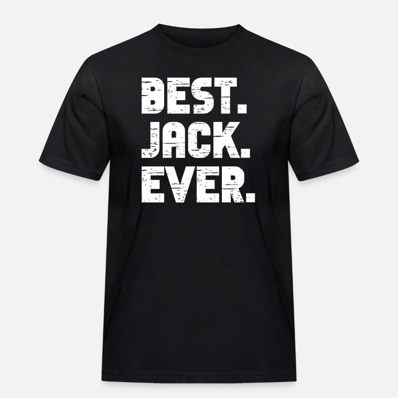 Best Jack Ever Geschenk Spruch - Männer Workwear T-Shirt - Schwarz