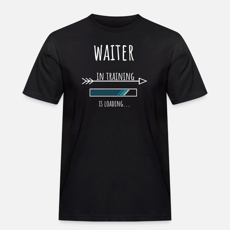 Waiter Geschenk Beruf Ausbildung Kellner - Männer Workwear T-Shirt - Schwarz
