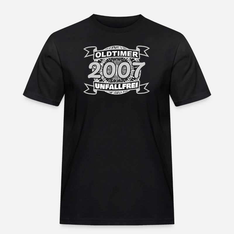 Oldtimer 2007 - Männer Workwear T-Shirt - Schwarz