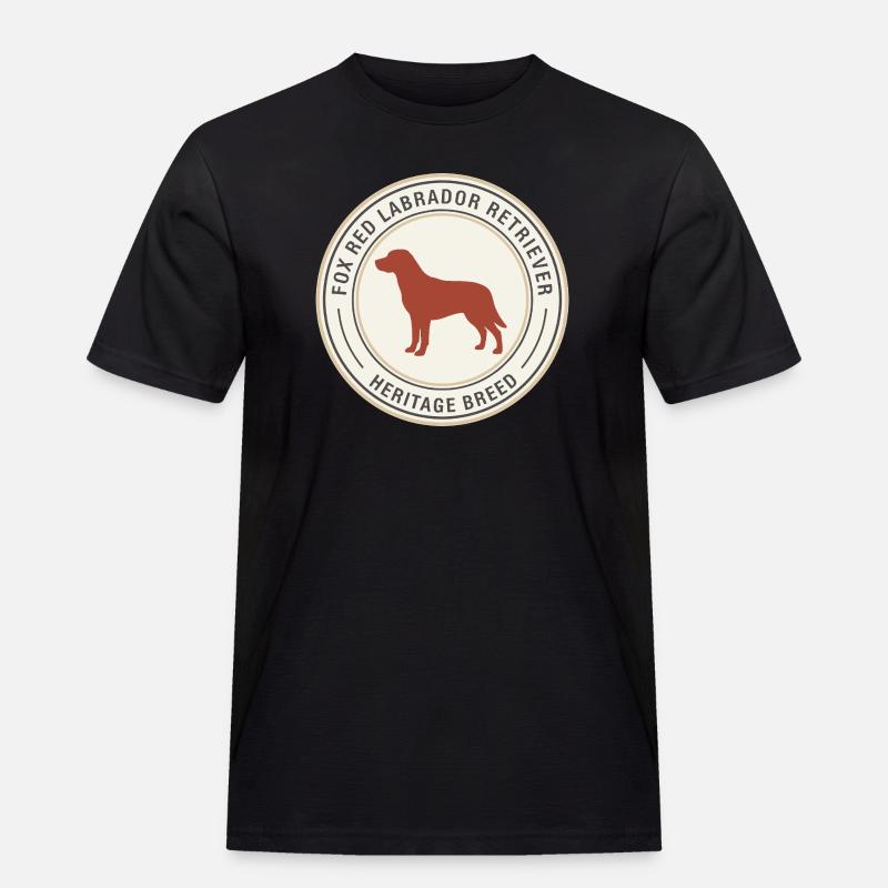 Labrador Retriever Emblem Design - Männer Workwear T-Shirt - Schwarz