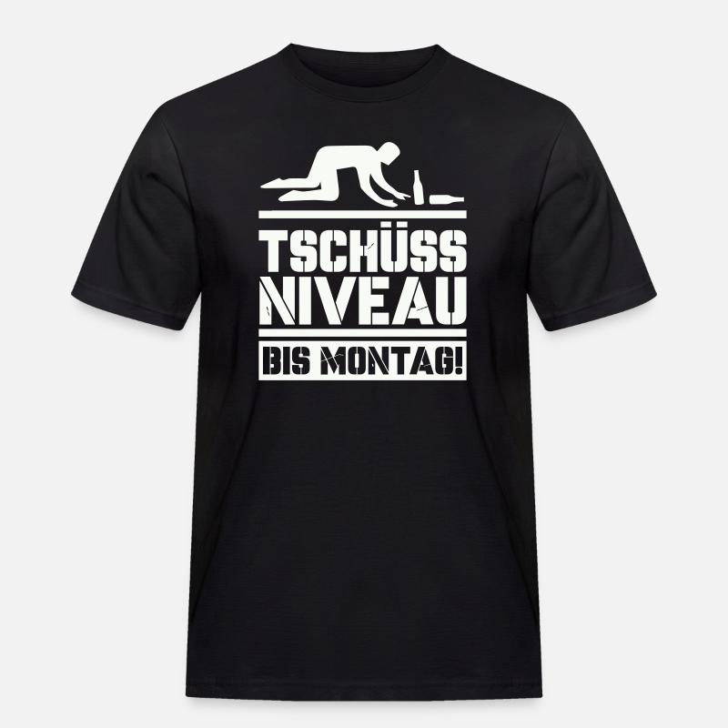 Bye bye level until Monday - Men's Workwear T-Shirt - black