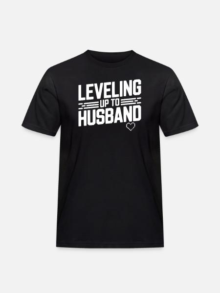 Leveling Up To Husband - Men's Workwear T-Shirt - black
