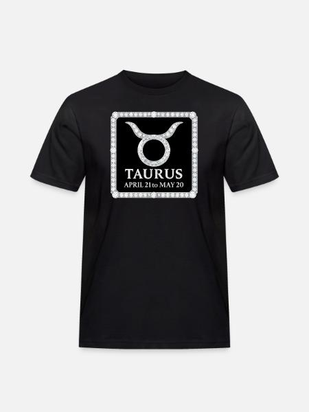 Zodiac sign Taurus - Men's Workwear T-Shirt - black