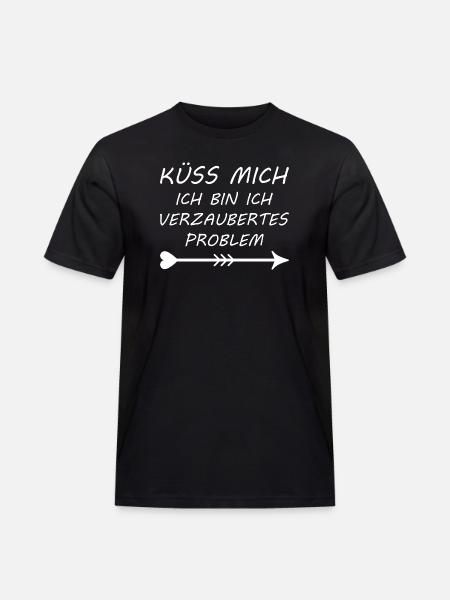 Kiss me, I'm an enchanted problem - Men's Workwear T-Shirt - black