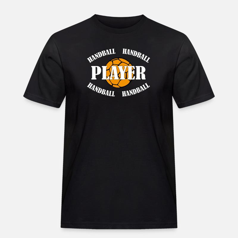 HANDBALL PLAYER - Männer Workwear T-Shirt - Schwarz