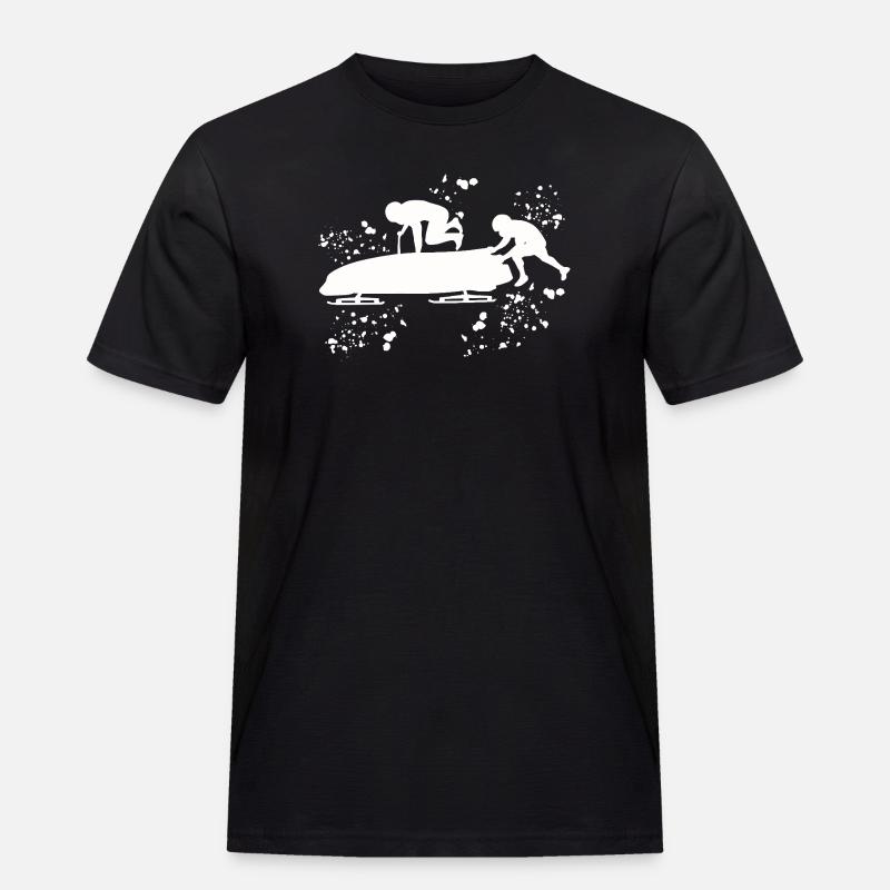 Bob Team Anschieber Bob - Männer Workwear T-Shirt - Schwarz
