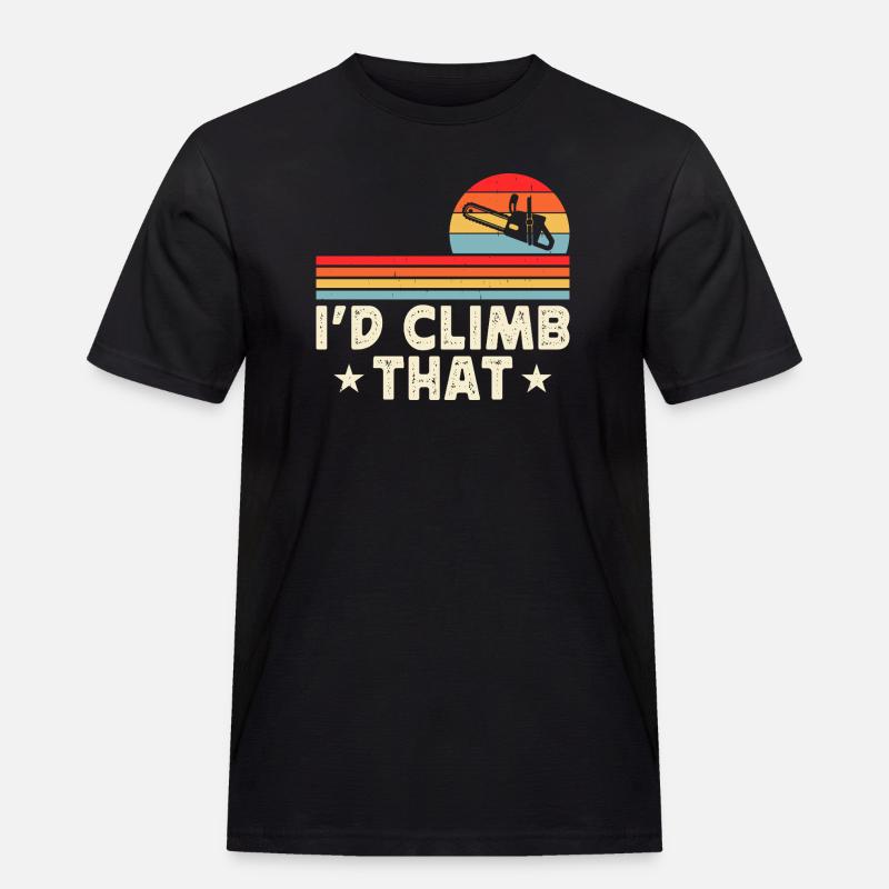 Baumpfleger Holzarbeiter Waldarbeiter Geschenk - Männer Workwear T-Shirt - Schwarz