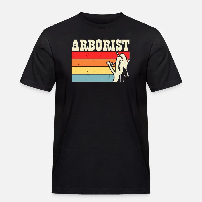 Baumpfleger Holzarbeiter Waldarbeiter Geschenk - Männer Workwear T-Shirt - Schwarz
