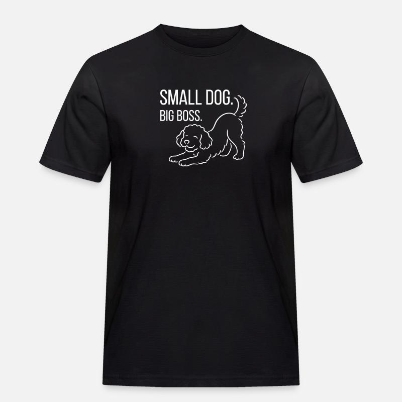 Zwergpudel, Malti-poo oder Königspudel  - Männer Workwear T-Shirt - Schwarz