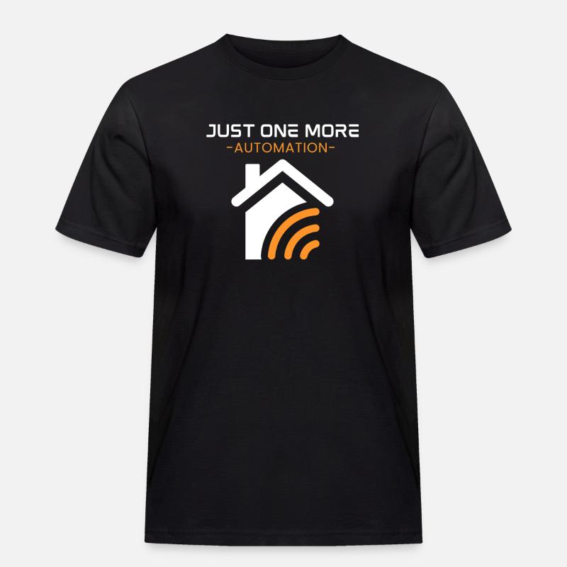 Nur noch eine Automatisierung - Männer Workwear T-Shirt - Schwarz