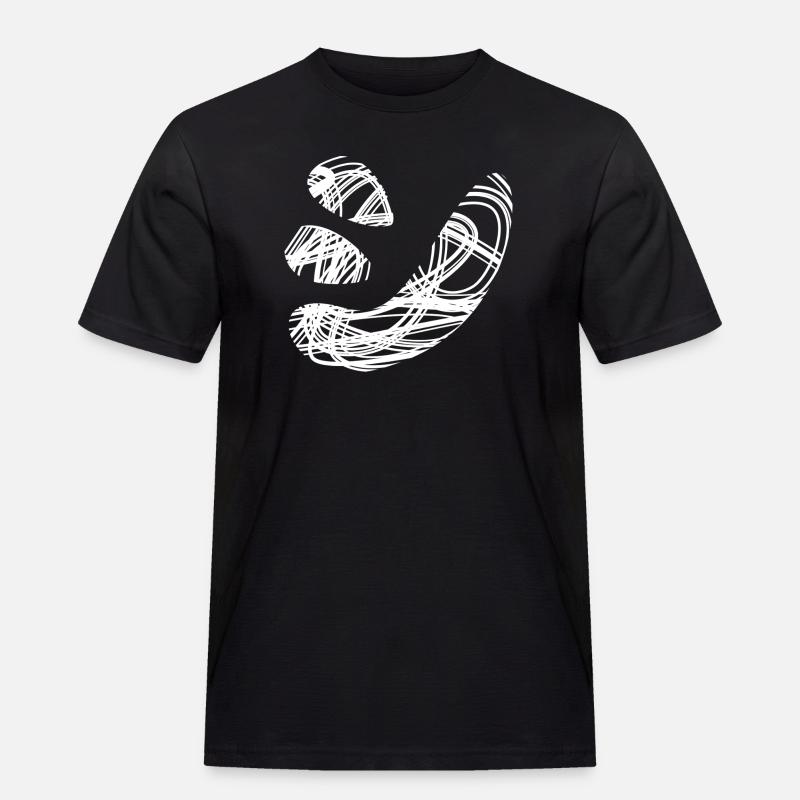 Japanischer Text 'シ' (shi) Muster - Männer Workwear T-Shirt - Schwarz