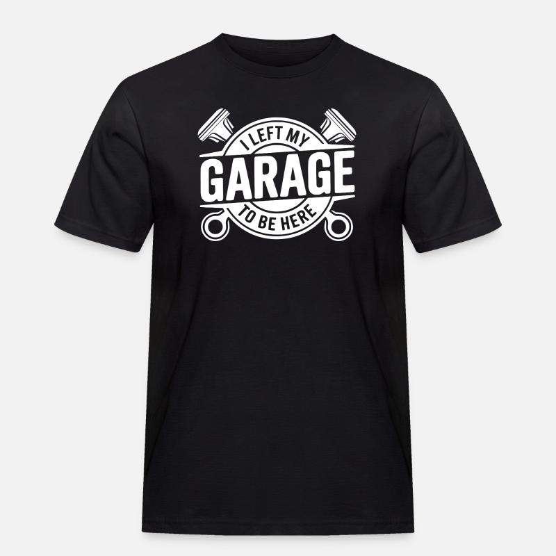 J’ai quitté mon garage devis mécanicien - T-shirt Workwear homme - noir