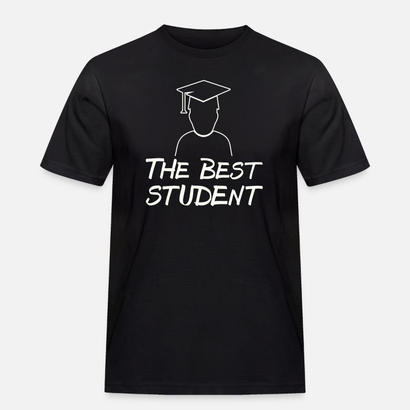 Der Beste Student – Abschlussmotiv - Männer Workwear T-Shirt - Schwarz