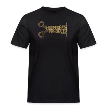 Unfinished Projects Scissors - Men's Workwear T-Shirt - black - Front - AI Model Male 178 light (178cm)