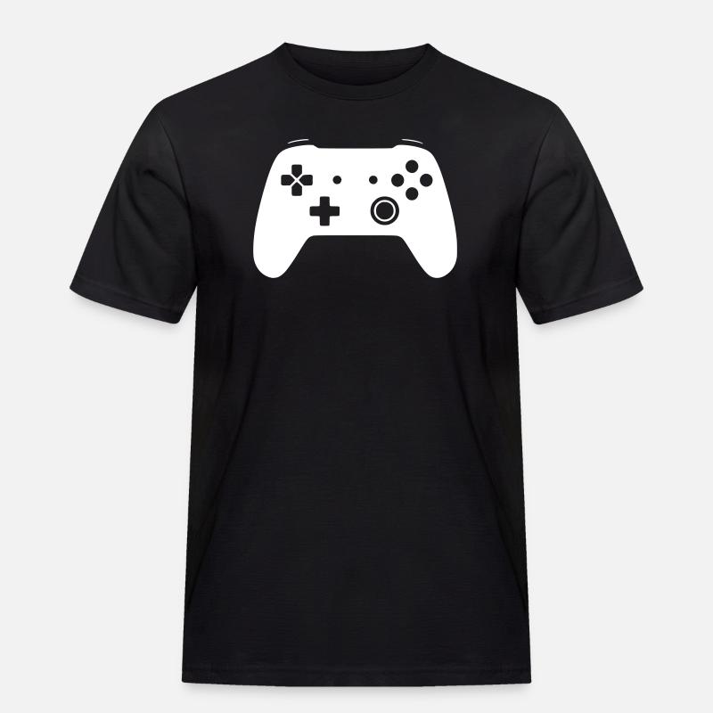 Modernes Gamepad Controller Zocken Vektor - Männer Workwear T-Shirt - Schwarz