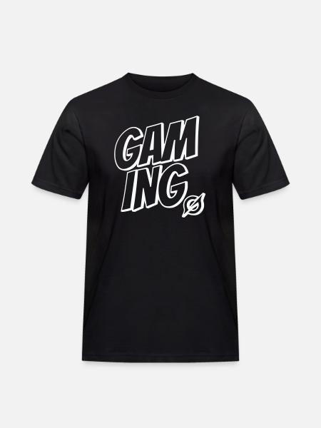 Gaming Lettering - Men's Workwear T-Shirt - black
