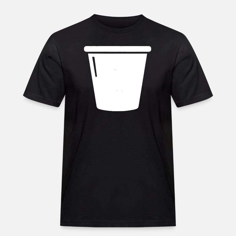 Eimer Putzeimer Haushalt Icon Vektor - Männer Workwear T-Shirt - Schwarz