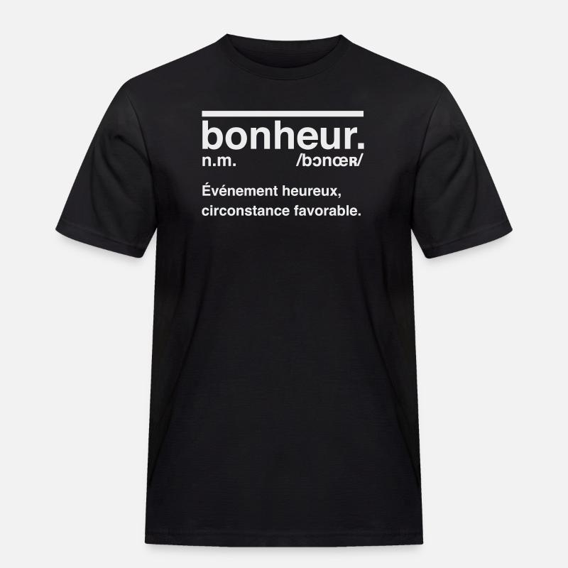 Glückswörterbuch-Stildefinition - Männer Workwear T-Shirt - Schwarz