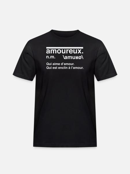 Lovers Definition Dictionary Style - Men's Workwear T-Shirt - black