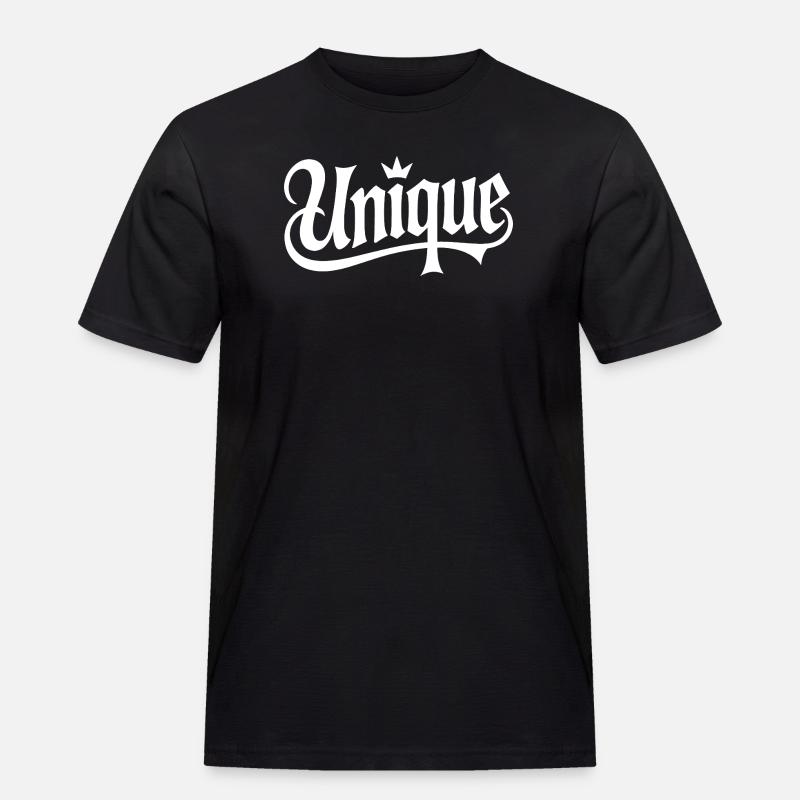 unique unique unique self-worth unique - Men's Workwear T-Shirt - black
