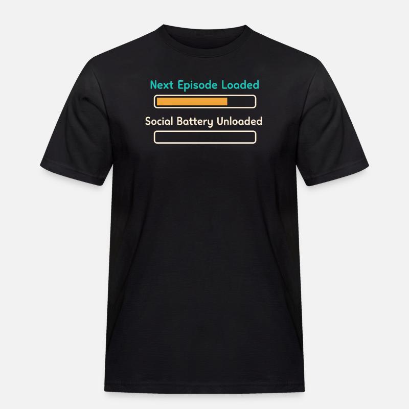 Anime-introvert Weeb Stubenhocker - Männer Workwear T-Shirt - Schwarz