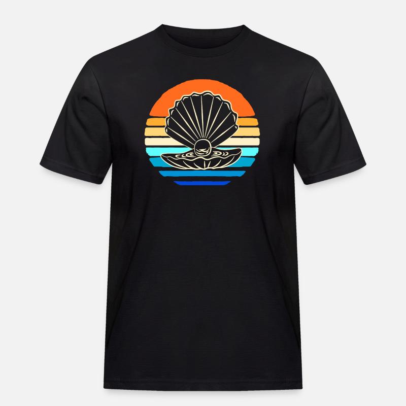 Shell collector shell - Men's Workwear T-Shirt - black