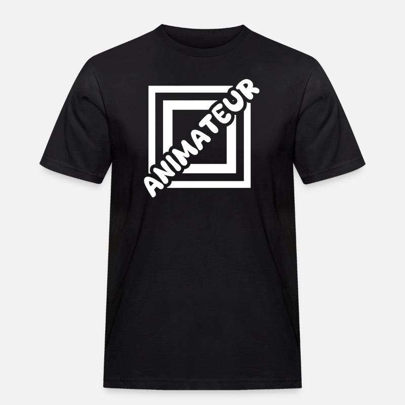 Job Animateur - Männer Workwear T-Shirt - Schwarz