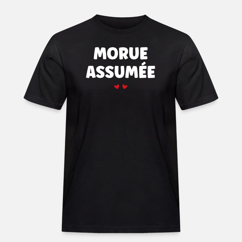 Cod nahm an - Männer Workwear T-Shirt - Schwarz