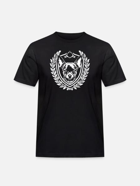 Noble Dog Coat of Arms - Men's Workwear T-Shirt - black