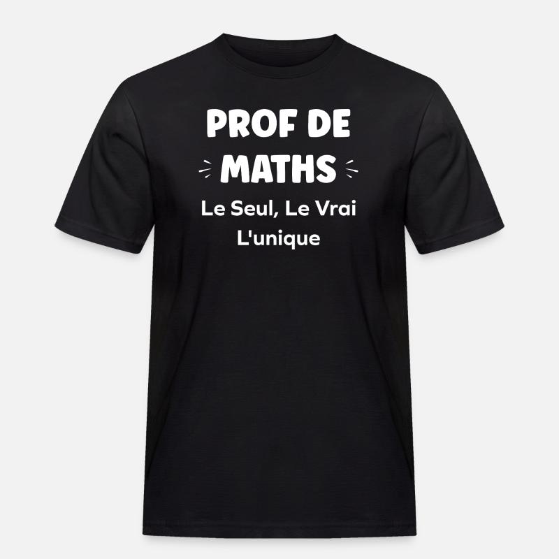 Teacher Maths Unique True - Men's Workwear T-Shirt - black