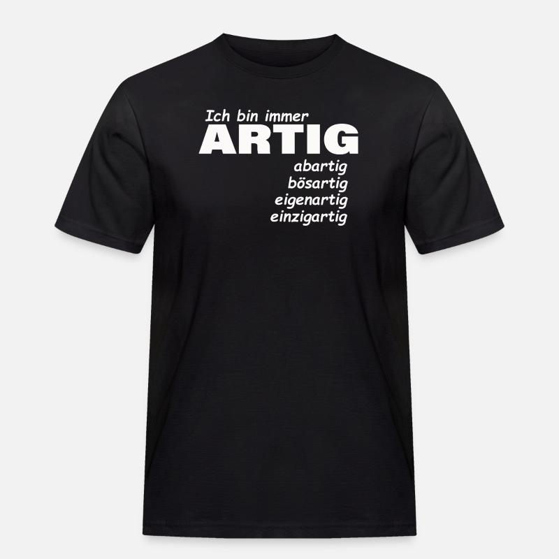 ARTIG - Männer Workwear T-Shirt - Schwarz