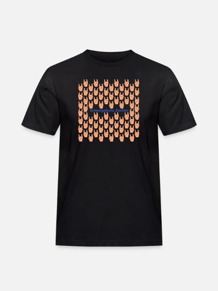 Schweigefuchs Züchter Muster - Männer Workwear T-Shirt - Schwarz