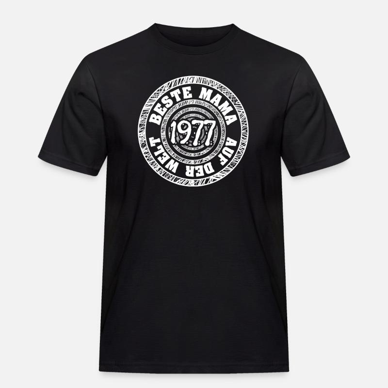 Mutter 1977 - Männer Workwear T-Shirt - Schwarz