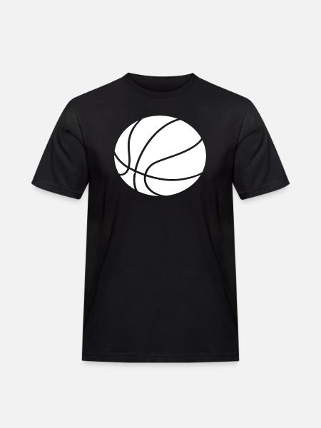 Minimal Basketball Outline Sport Design - Men's Workwear T-Shirt - black