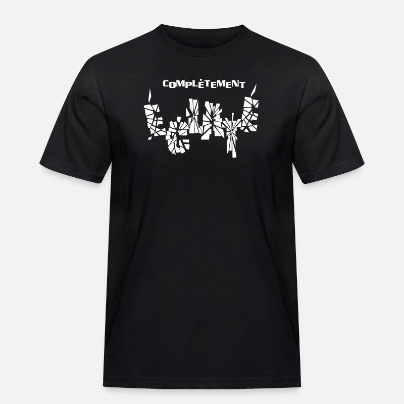 KOMPLETT EXPLODIERT! - Männer Workwear T-Shirt - Schwarz