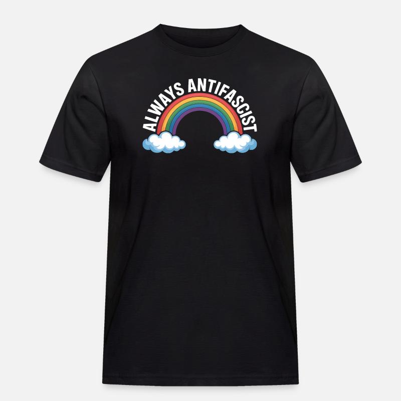 Always Antifascist – Antifa Tee - Männer Workwear T-Shirt - Schwarz