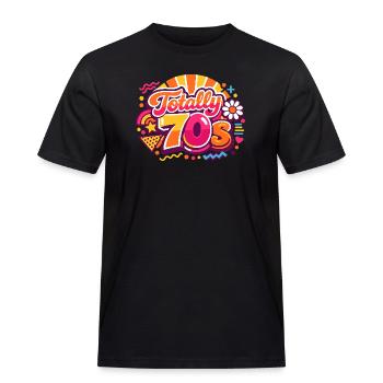 Années 70 - T-shirt Workwear homme - noir - Devant - AI Model Male 178 light (178cm)