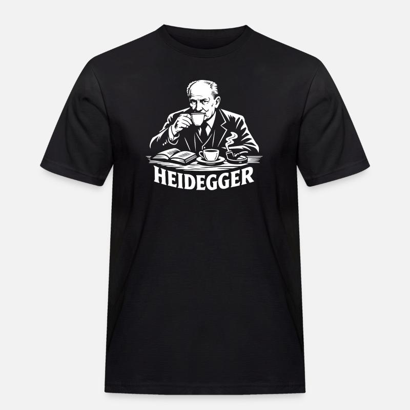 Heidegger Brew Tee - Männer Workwear T-Shirt - Schwarz