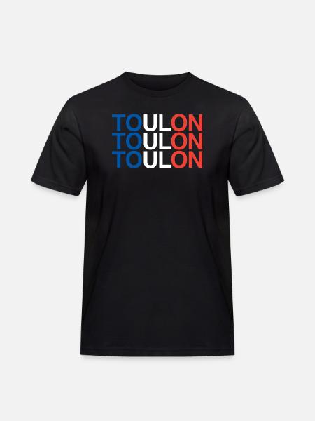 Toulon, France, France - Men's Workwear T-Shirt - black