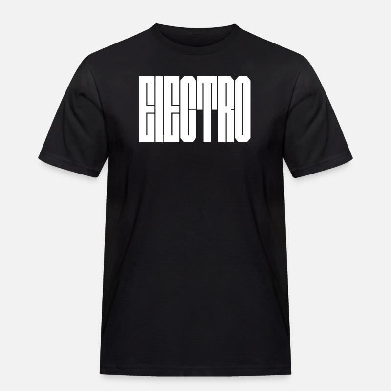 Monokrome vertikale glyffer - Workwear T-Shirt for menn - svart