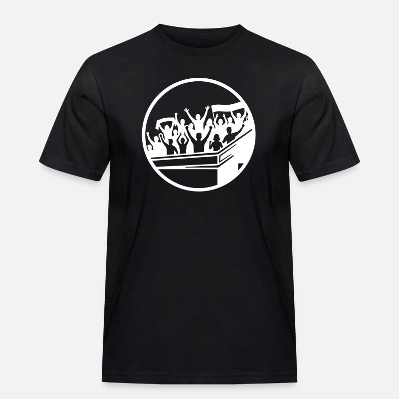 Fans Stadium Silhouette - Herre Workwear T-Shirt - sort